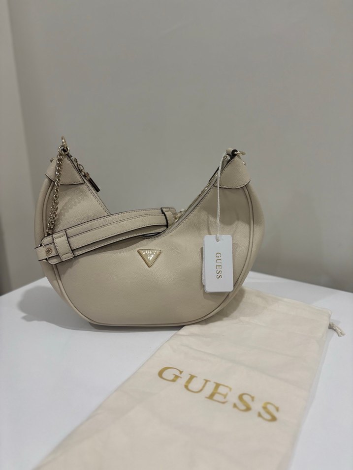 Guess Bej Deri Kadın Çanta - Görsel 3