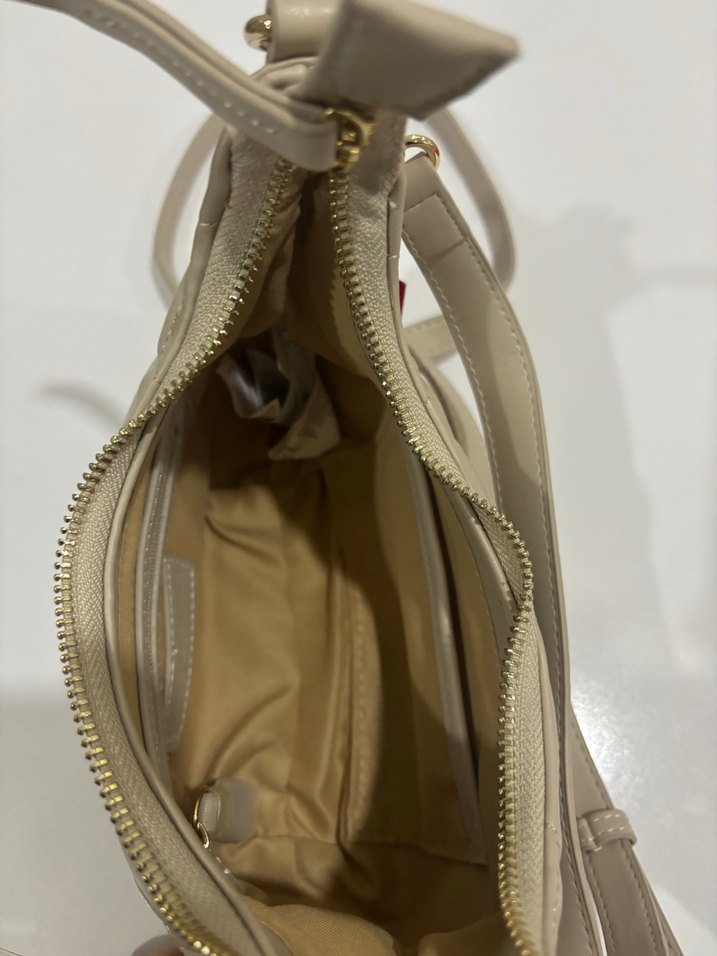 Beyaz Kemer Detaylı Kadın Omuz Çantası - Görsel 5