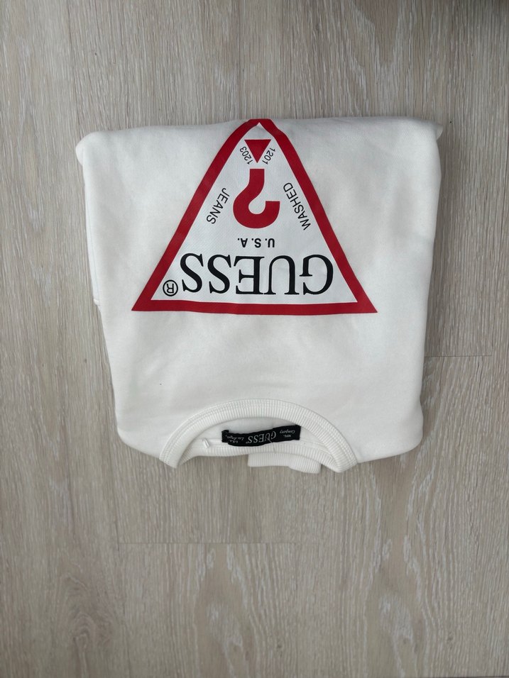 GUESS Kadın Beyaz Baskılı Sweatshirt - Görsel 2