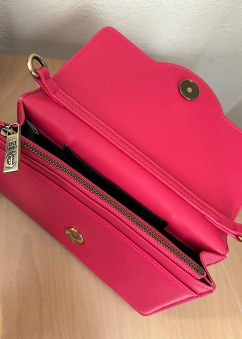 Just Cavalli Pembe Deri Kadın Çanta - Görsel 5