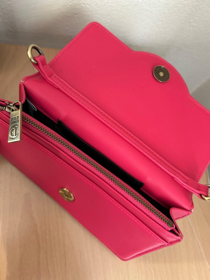 Just Cavalli Pembe Deri Kadın Çanta - Görsel 5