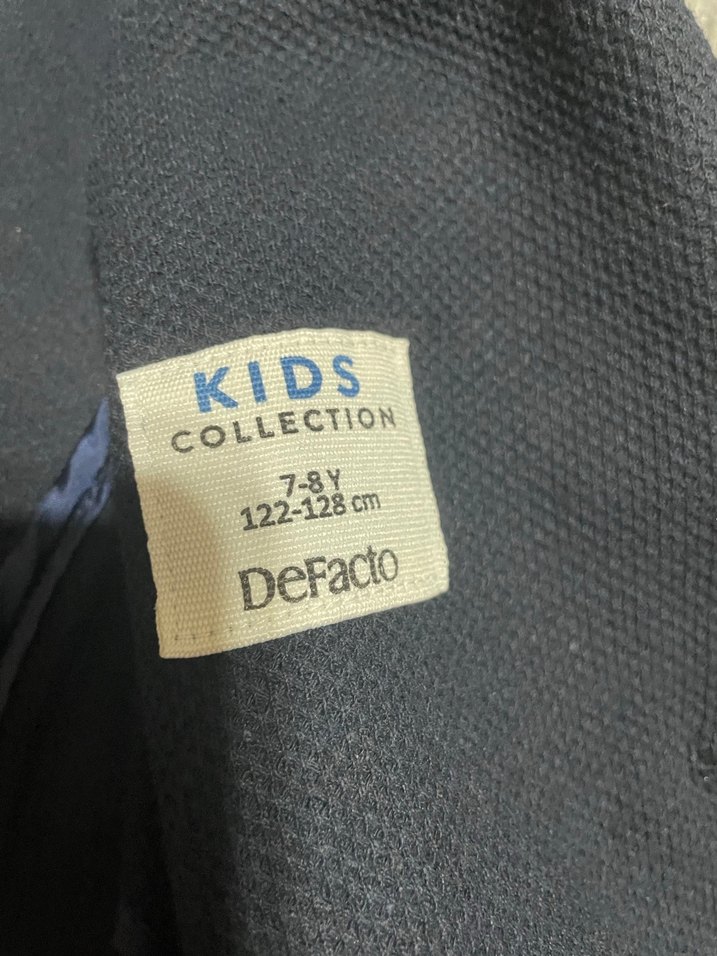 Düğmeli Erkek Çocuk lacivert Ceket - Görsel 5