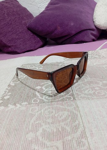 Şeffaf Koyu Kahverengi Kadın Güneş Gözlüğü - Görsel 2