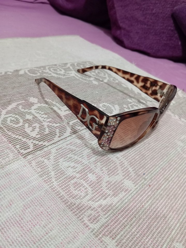 Klasik leopar detayli Kahverengi Kadın Güneş Gözlüğü - Görsel 2