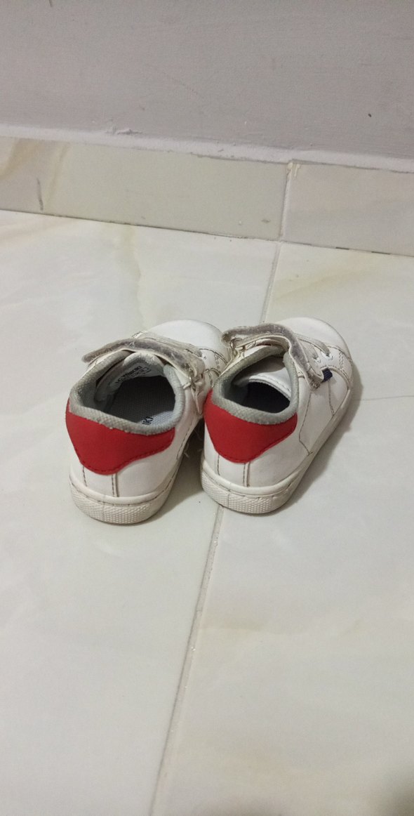 Erkek Çocuk Beyaz Cırt Cırtlı Spor Ayakkabı - Görsel 2