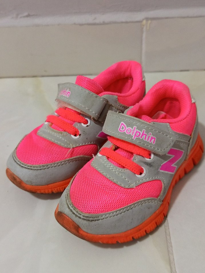 Kız Çocuk Pembe Velcro Spor Ayakkabı - Görsel 2