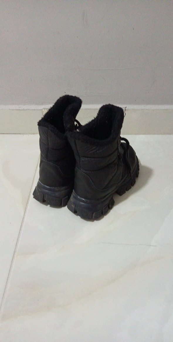 Kız Siyah Pembe detaylıYüksek Topuk Bot - Görsel 3