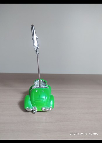 Parlak Yeşil Fotoğraf Not Tutucu Araba - Görsel 4