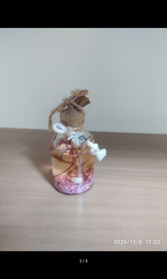 Renkli Bitkili Cam Mumluk Seti Dekoratif kandil mumu - Görsel 4