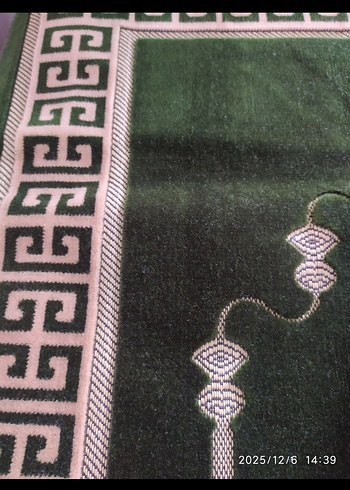 SIFIR Koyu Yeşil Nakışlı Geleneksel Seccade - Görsel 6