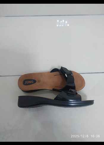 SIFIR Kadın Siyah Dolgu Topuklu Tokalı Terlik - Görsel 5