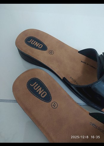 SIFIR Kadın Siyah Dolgu Topuklu Tokalı Terlik - Görsel 4