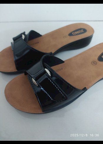 SIFIR Kadın Siyah Dolgu Topuklu Tokalı Terlik - Görsel 3