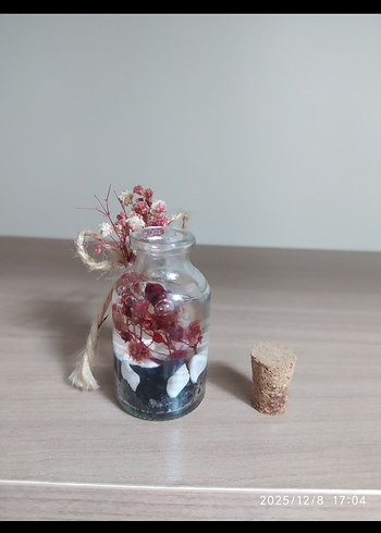 Bohem Tarzı El Yapımı Dekoratif Şişe - Görsel 4