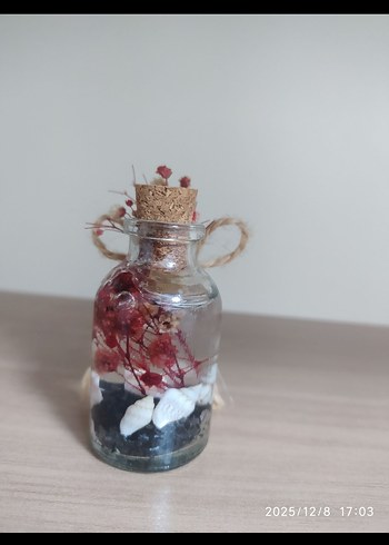 Bohem Tarzı El Yapımı Dekoratif Şişe - Görsel 3