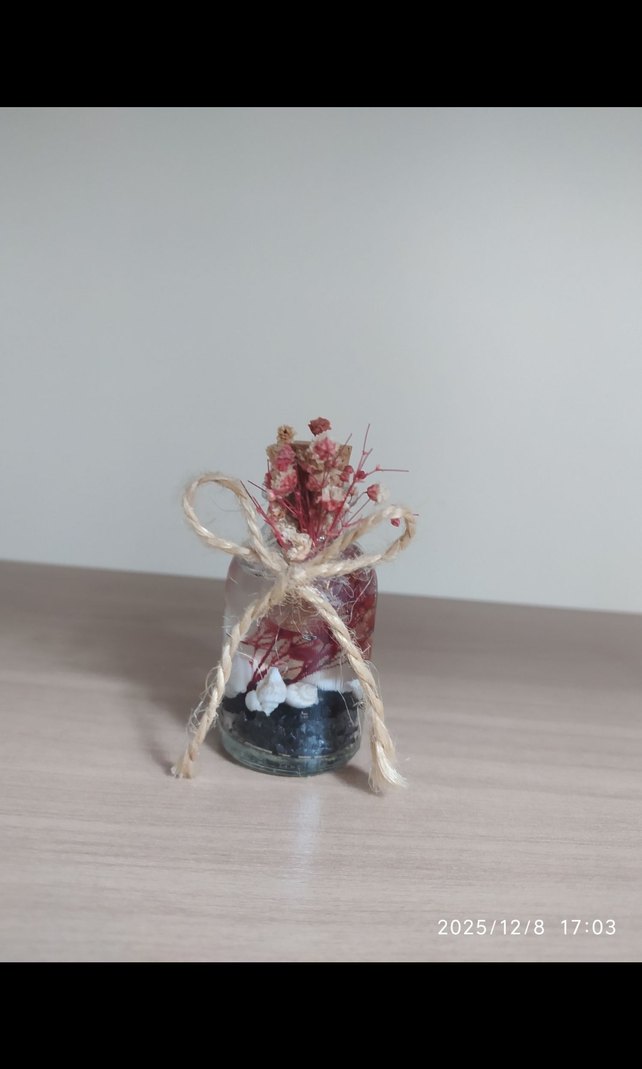 Bohem Tarzı El Yapımı Dekoratif Şişe - Görsel 2