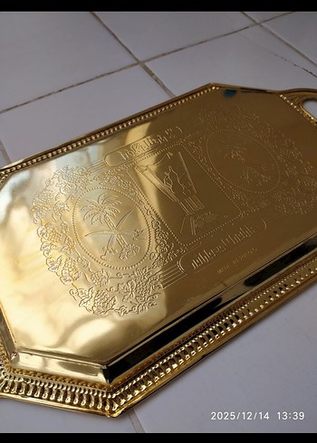 SIFIR Altın Renkli Sunum Tepsisi - Görsel 5