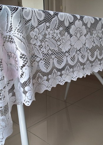 SIFIR El Emeği Görüntülü Dantel Masa Örtüsü - Görsel 5