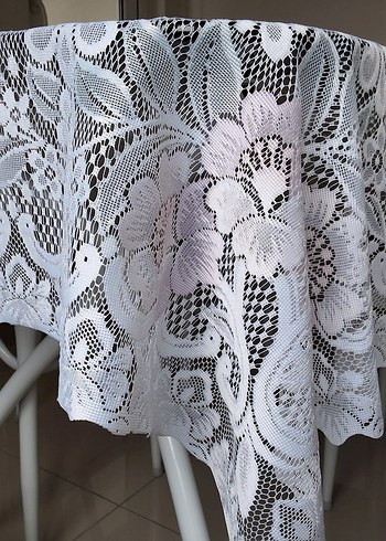 SIFIR El Emeği Görüntülü Dantel Masa Örtüsü - Görsel 2