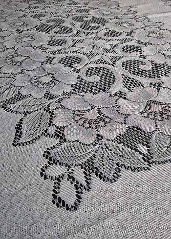 SIFIR El Emeği Görüntülü Dantel Masa Örtüsü - Görsel 7
