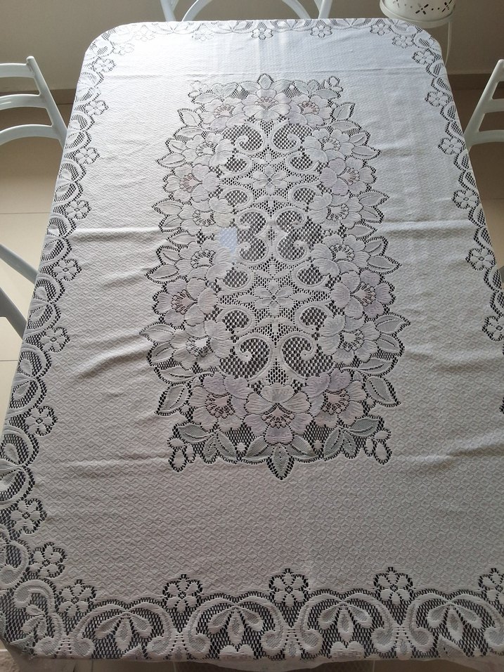 SIFIR El Emeği Görüntülü Dantel Masa Örtüsü - Görsel 3