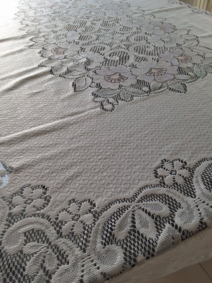 SIFIR El Emeği Görüntülü Dantel Masa Örtüsü - Görsel 4