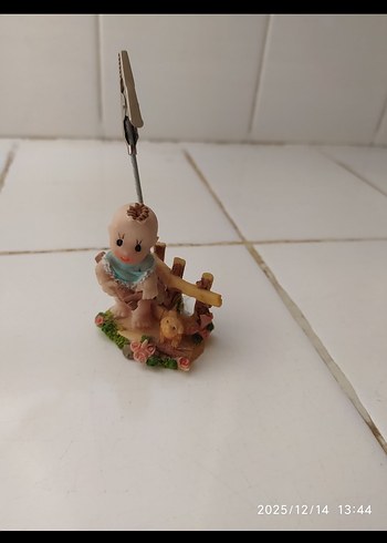 DEKORATİF BEBEK FİGÜRLÜ NOT VE FOTOĞRAF TUTUCU - Görsel 4