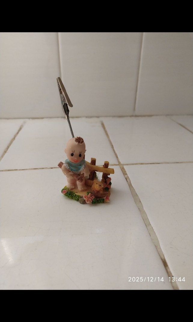 DEKORATİF BEBEK FİGÜRLÜ NOT VE FOTOĞRAF TUTUCU - Görsel 2