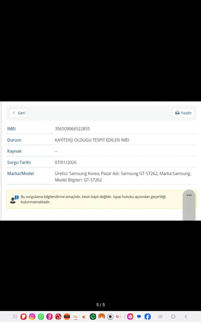 Beyaz Samsung Android Telefon - Görsel 5