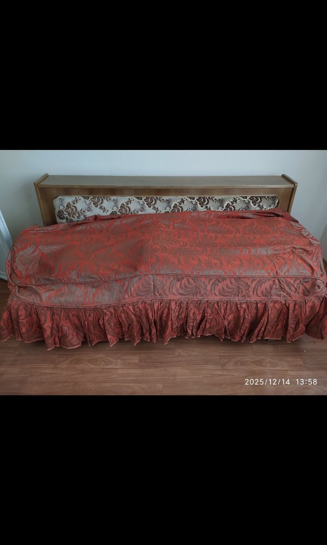 SIFIR Koyu Kırmızı Nakışlı Koltuk Örtüsü - Görsel 2