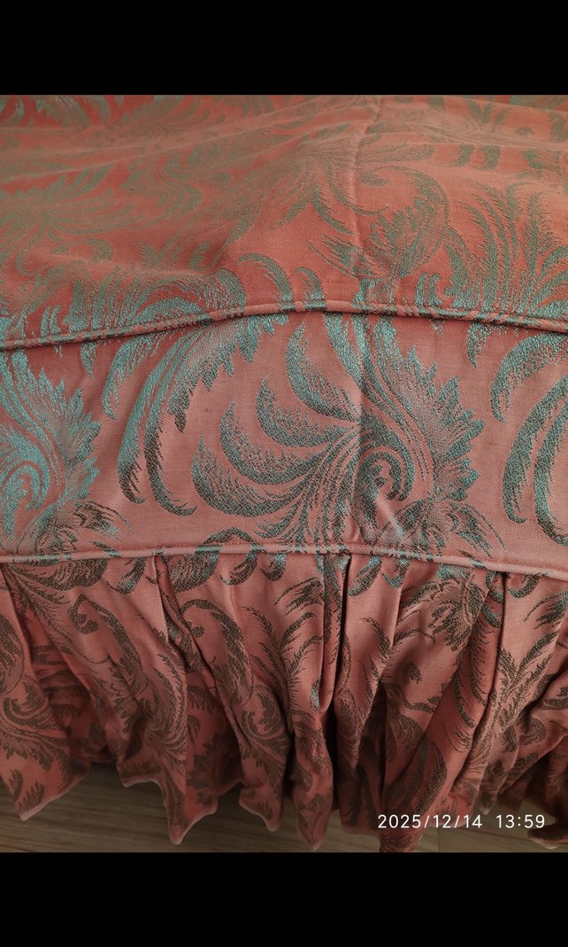 SIFIR Koyu Kırmızı Nakışlı Koltuk Örtüsü - Görsel 5