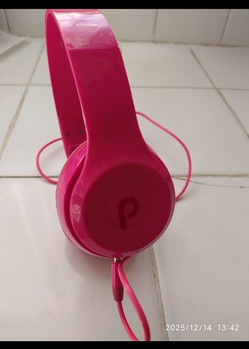 Pembe Kablolu Kulaklık - Görsel 3