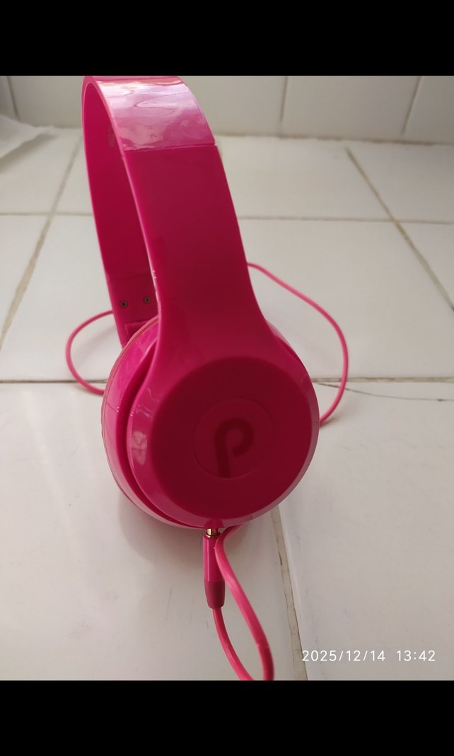 Pembe Kablolu Kulaklık - Görsel 3