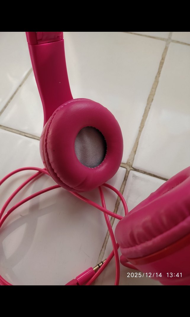 Pembe Kablolu Kulaklık - Görsel 5