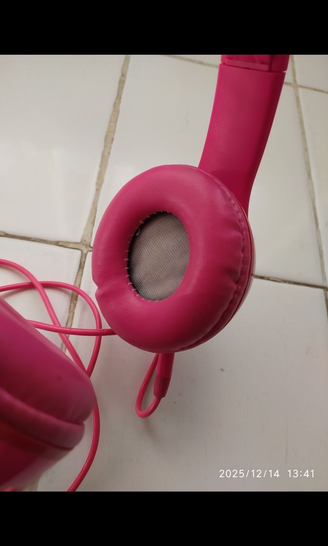 Pembe Kablolu Kulaklık - Görsel 4