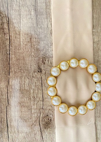 Bej Uzun Kollu Drapeli Kadın Abiye - Görsel 5