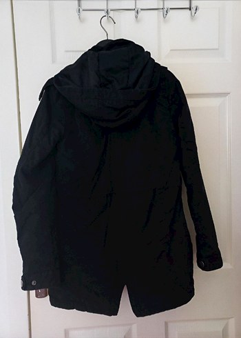 Düğmeli Siyah Kadın Midi Ceket - Görsel 2