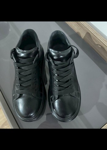 Siyah Gotik Erkek Sneakers - Görsel 2