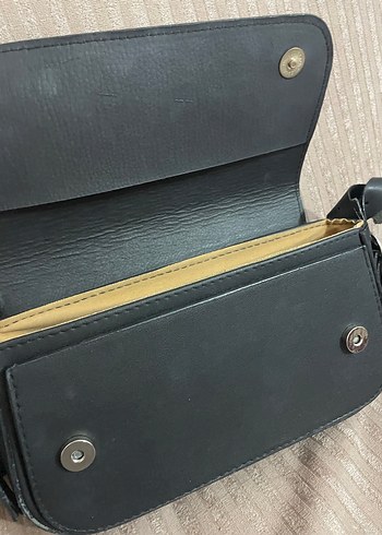 Siyah Çıtçıtlı Kadın Çanta - Görsel 3