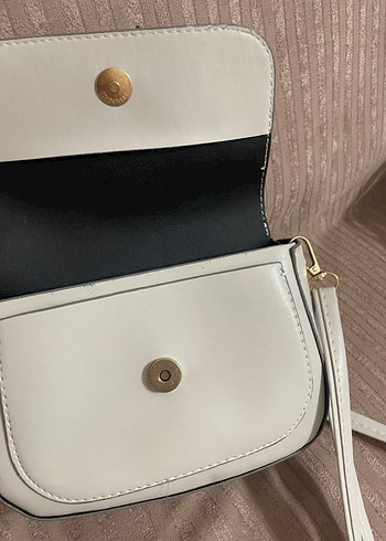 MİUMİU Gri Deri Minimalist Kadın Çanta - Görsel 3