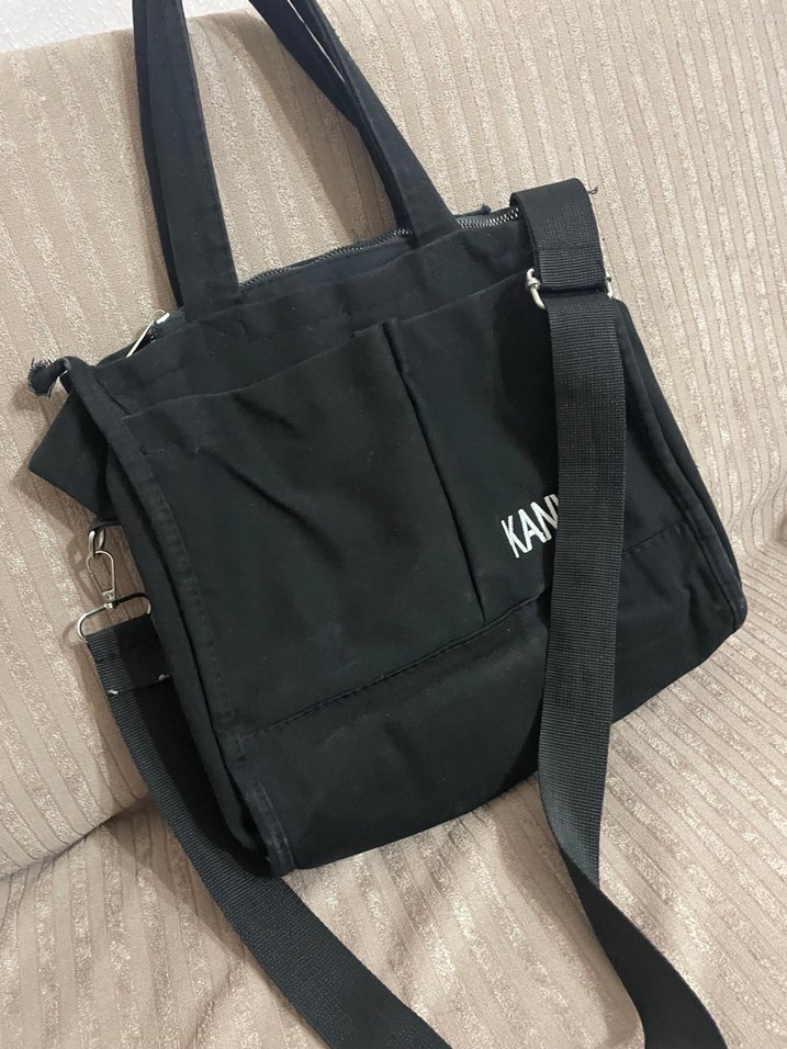 KANVAS Siyah Fermuarlı Kadın Çanta - Görsel 2