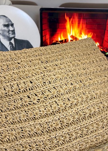 Bej Örgü çanta - Görsel 3