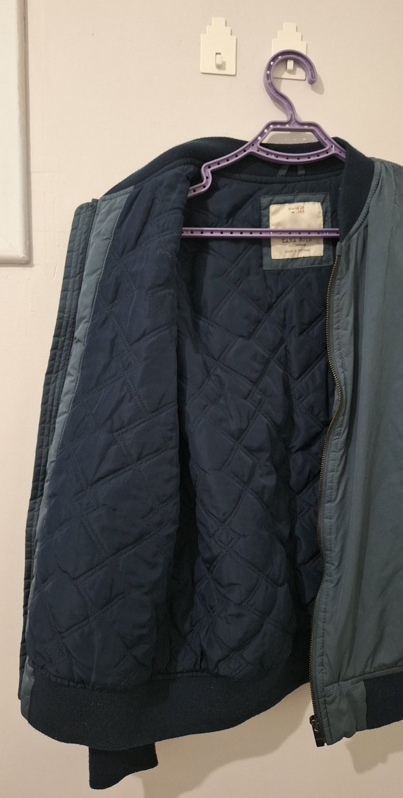 Gri Fermuarlı Çocuk Günlük Ceket - Görsel 2