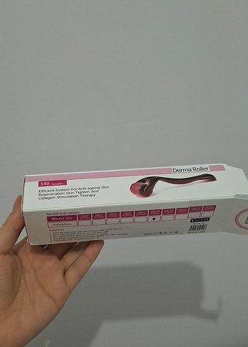 Kırmızı Derma Roller Cilt Bakım Aleti - Görsel 5