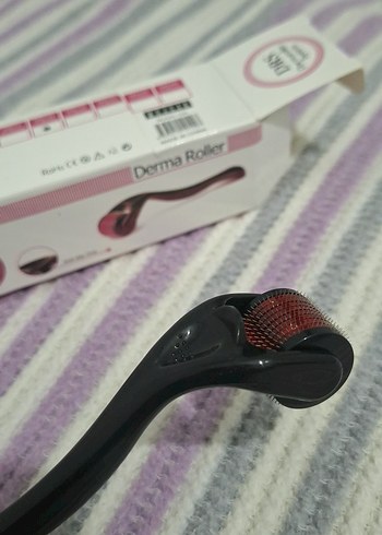 Kırmızı Derma Roller Cilt Bakım Aleti - Görsel 2