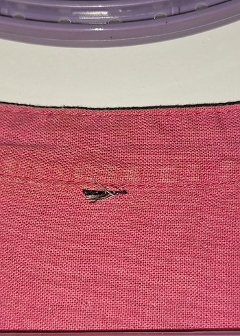 Düğmeli Pembe Keten Salaş Gömlek - Görsel 4