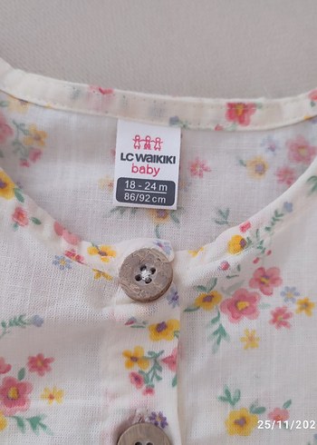 LC Waikiki Bebek Çiçekli Pamuklu Gömlek - Görsel 2