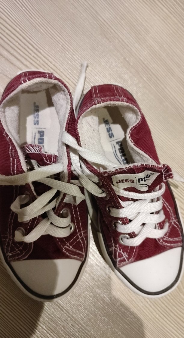 Bordo Bağcıklı Kız Çocuk Spor Ayakkabı - Görsel 2