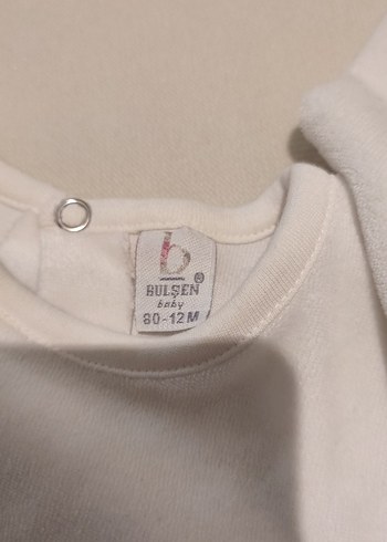 Beyaz Uzun Kollu Klasik Kız Bebek Elbisesi - Görsel 3