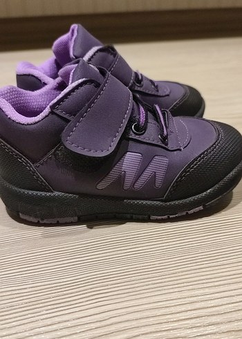 Kız Çocuk Mor İlk Adım Ayakkabısı Velcro - Görsel 4